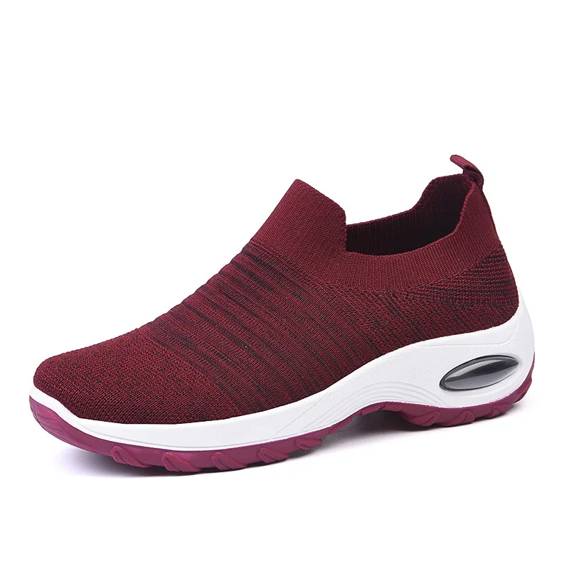 

2021 New Fast Delivery Women Casual Shoes Fashion Breathable Walking Mesh Lace Up Flat Shoes Sneakers Women Tenis Feminino