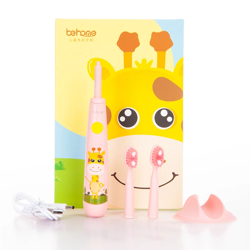 Детская электрическая зубная щетка для чистки зубов перезаряжаемая