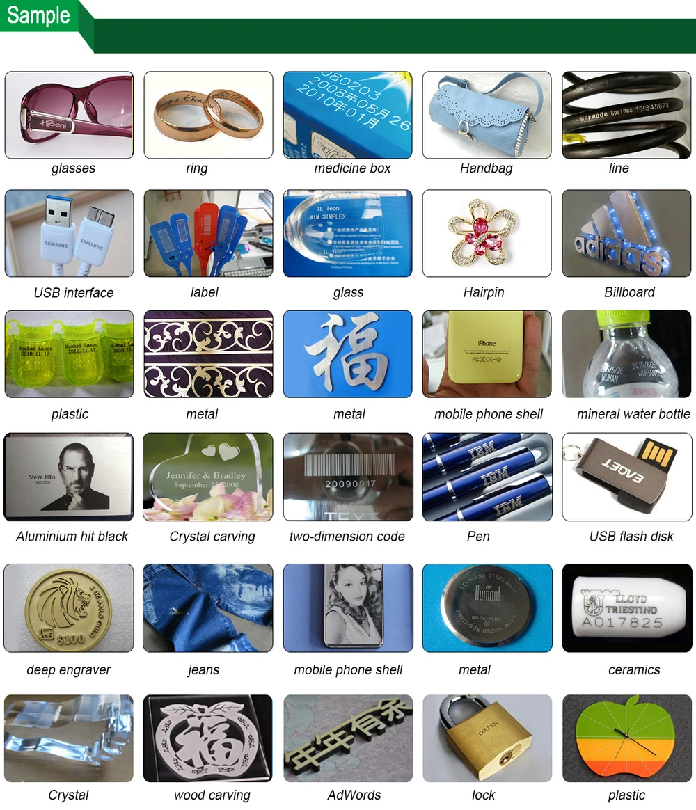 Закрытая крышка 20 Вт 30 50 волоконная лазерная маркировочная машина для