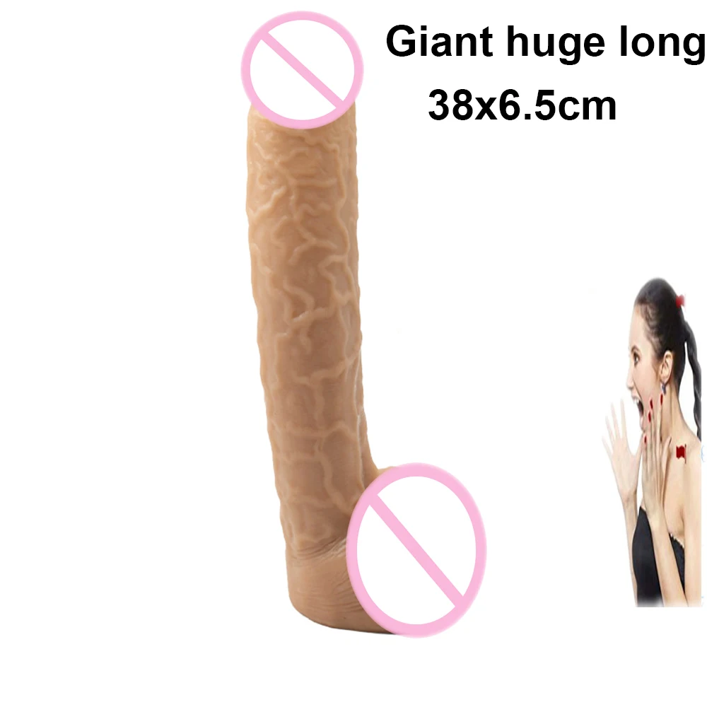 Очень толстый огромный фаллоимитатор большой реалистичный размер 38*6 5 см чашка