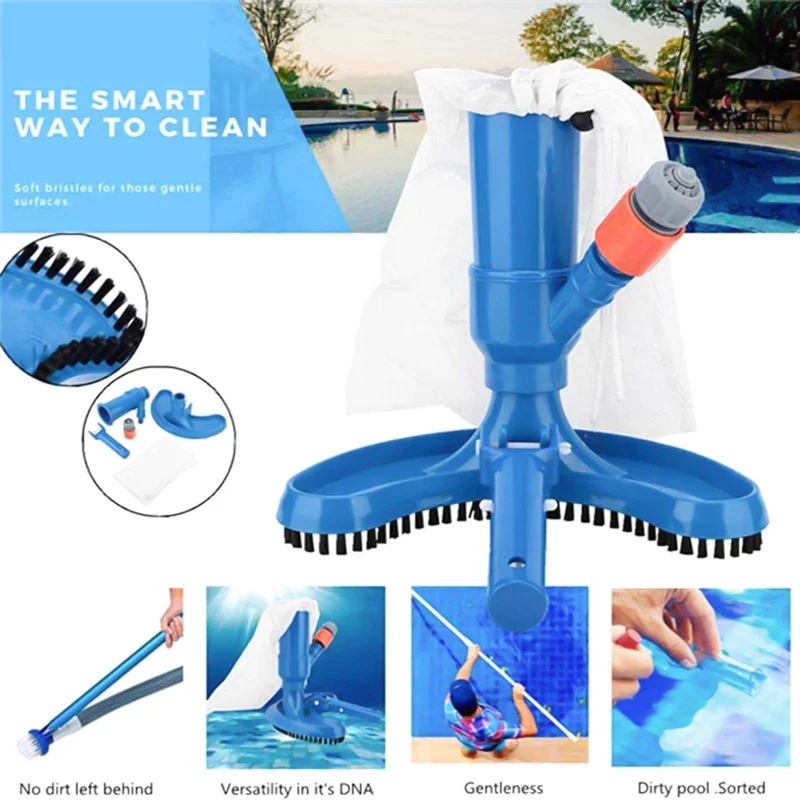 

Swimming Pool Vacuum Cleaner Cleaning Disinfect Tool Suction Head Pond Fountain Spa Pool Vacuum Cleaner Brush