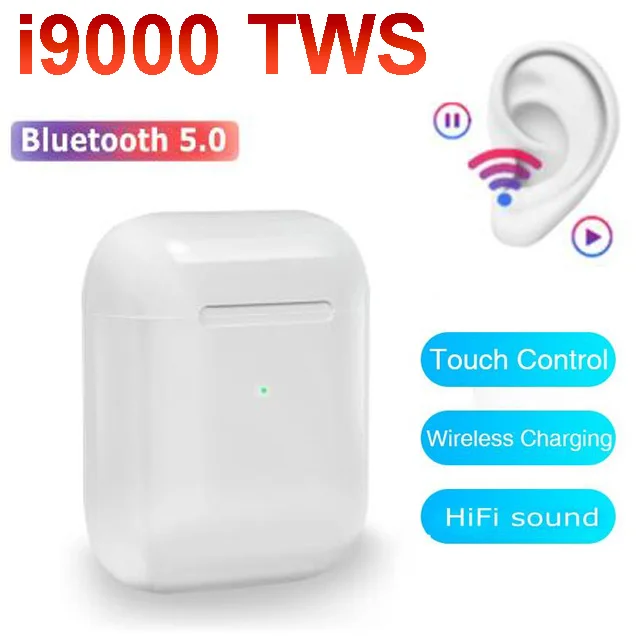 1:1 i9000 TWS беспроводные наушники 8D Super Bass Bluetooth 5 0 спортивные гарнитура для iphone Android