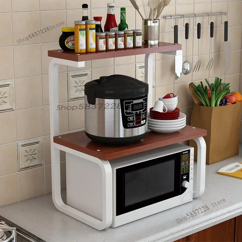 Полка для микроволновой печи кухонная полка бытовая многоярусная напольная