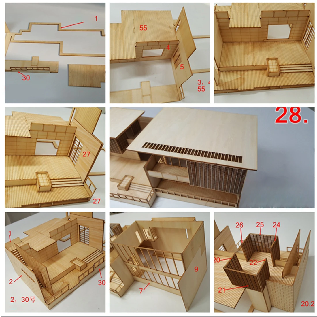 

DIY Villa Model Kit Sand Table Architecture Assembly House Kit
