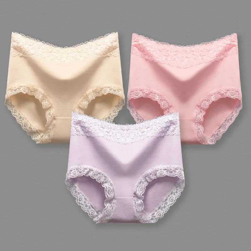Женское нижнее белье трусы Бесшовные трусики для женщин размера плюс с высокой
