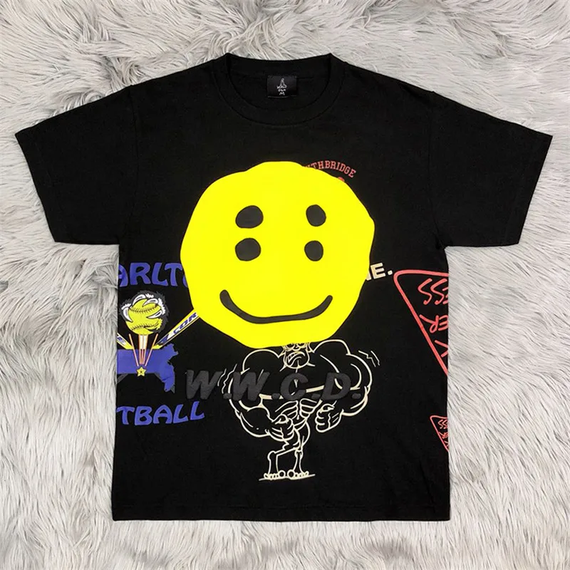 2020 w.w.c.d. Футболка Мужская/Женская/мужская с логотипом W.W.C.D. Топы Tee Monk smiley Kanye