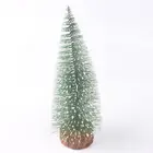 НОВАЯ РОЖДЕСТВЕНСКАЯ Настольная мини-елка, украшение из сосновой иглы, рождественское окрашенное белой кедрой, искусственное домашнее украшение
