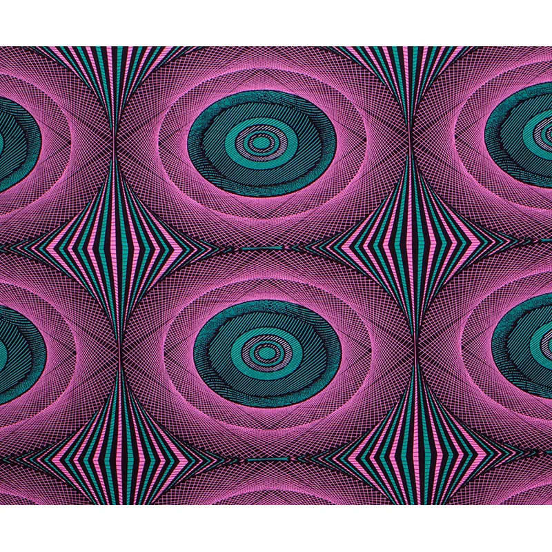 Супер настоящая нигерийская восковая печать Тюль Анкара ткань африканский