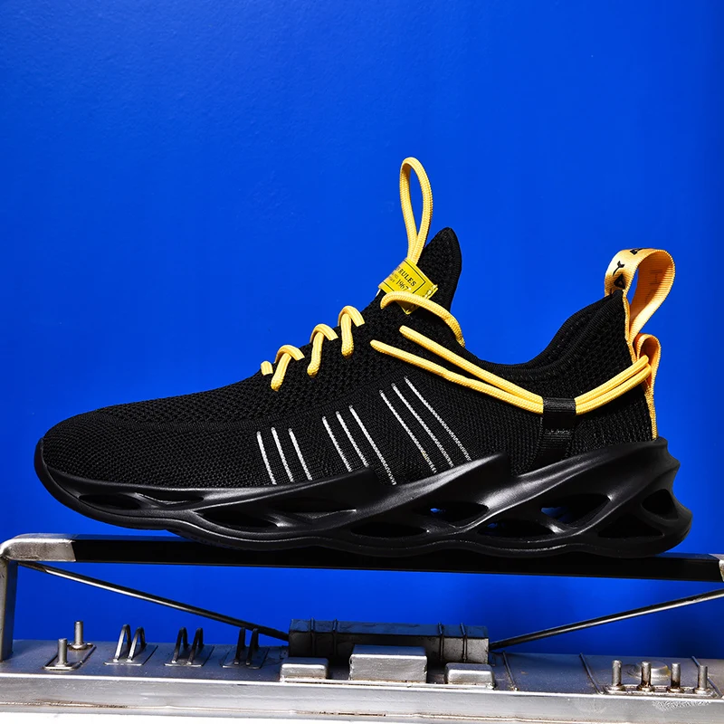 

2020 Hot Sale Four Seasons Running Shoes Men Lace-up Athletic Trainers Zapatillas Sports Shoes Men Outdoor Walking Sneakers Man