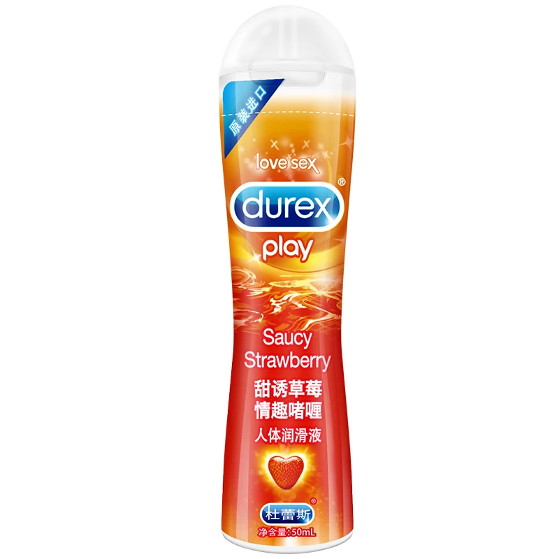Durex play Saucy клубника человеческие смазки для секса или и с презервативами. Анальный