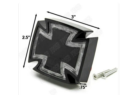 Черный Мальтийский светодиодный задний фонарь стоп-сигнал для Kawasaki Vulcan Classic VN 400