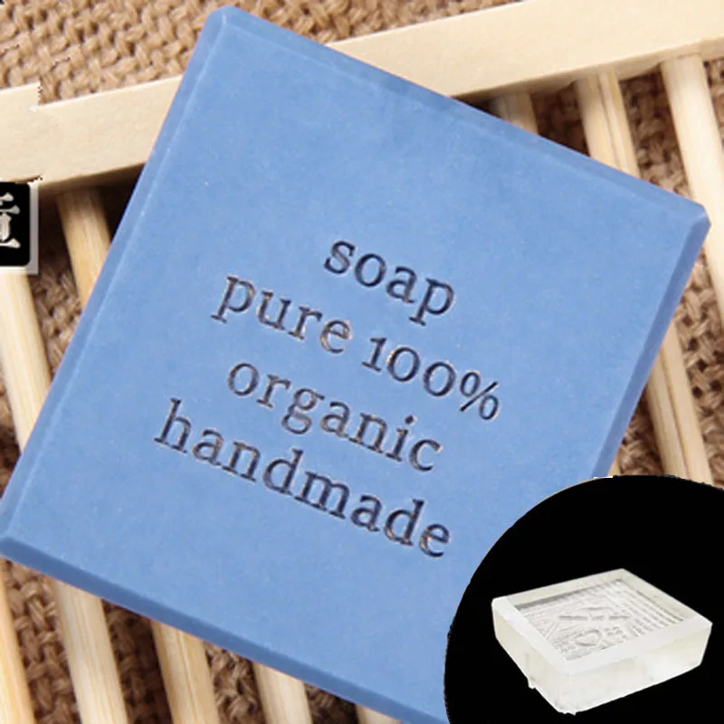 Серия букв английского алфавита прозрачный акриловый штамп для мыла печать