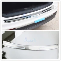 for volkswagen vw tiguan l 2017 2018 rear bumper tail gate door sill trim 304 stainless steel car styling accessories