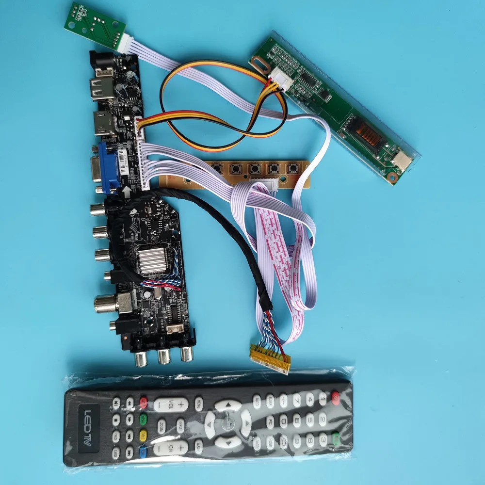 

Для LP171WP4 TL 1440x900 1 панель светильников монитор ТВ драйвер DVB-T2, совместимому с HDMI VGA USB AV RF DVB-T Дисплей ЖК-дисплей плата контроллера