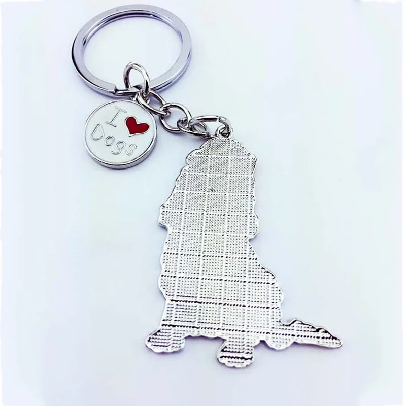 Кокер спаниель брелок собака DIY металлические двери Ключи логотип оптовая