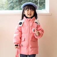 2021 new girls boys down parkas fashion cartoon outerwear kids casual jackets autumn winter warm windproof childrens clothing