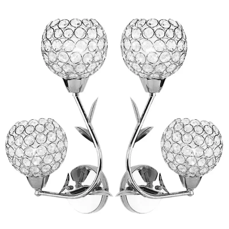 Оригинальный Хрустальный светодиодный настенный светильник AC85 285V E27