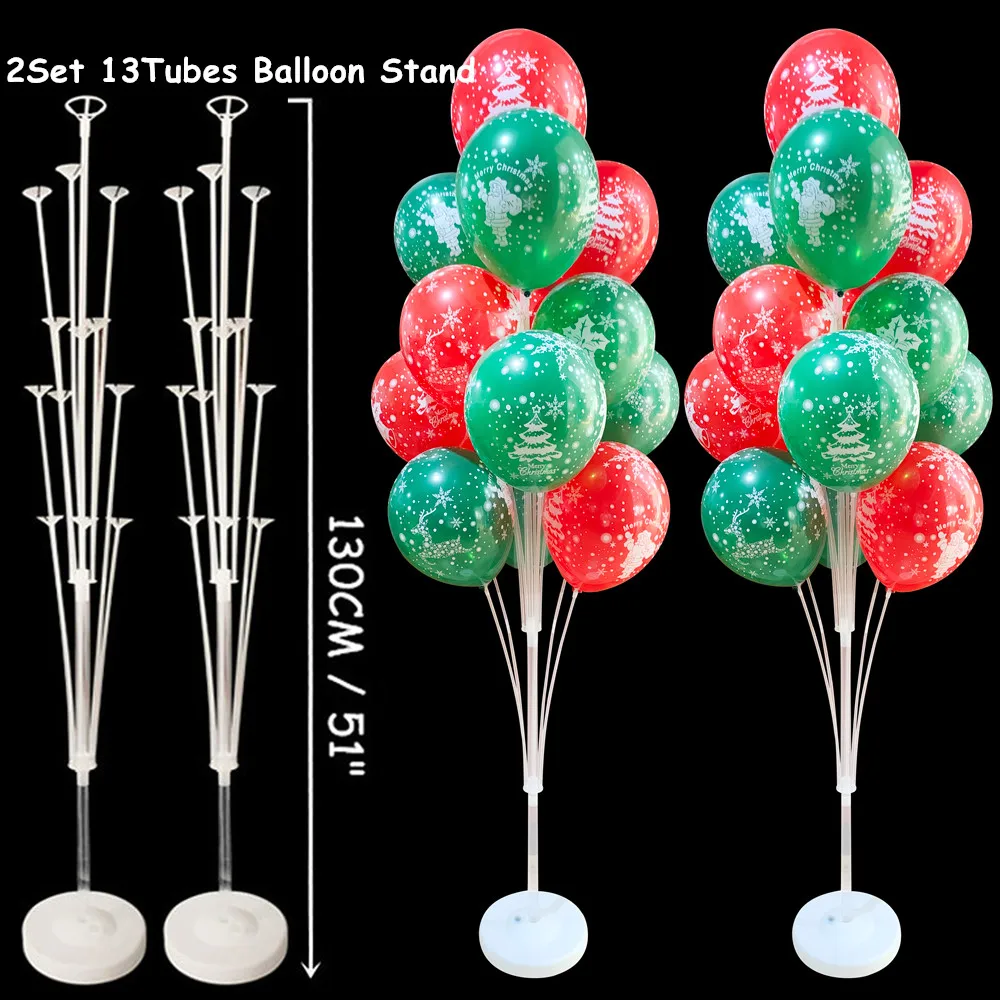 

13 Tubes Balloon Stand Holder Column Confetti Balloons Happy Birthday Ballon Kids Baby Shower Wedding Party Decoration Supplies