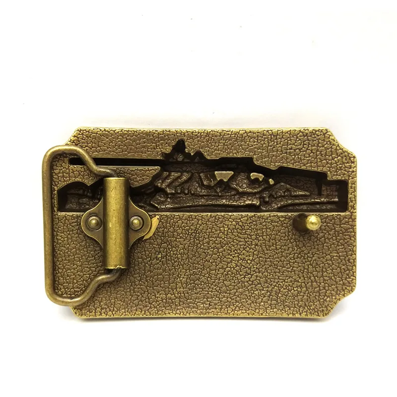 Металлическая пряжка для ремня мужчин и мальчиков в античном стиле Бронзовый