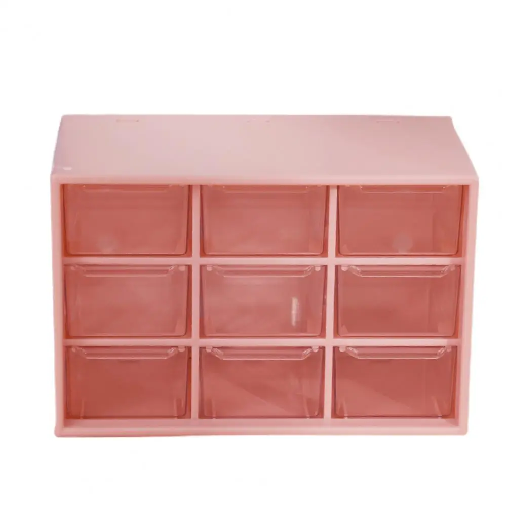 

6 Grids/9 Grids Storage Boxes Dustproof Multi-purpose Portable Plastic Three Layers Storage Rack for Home Desktop Jewelry