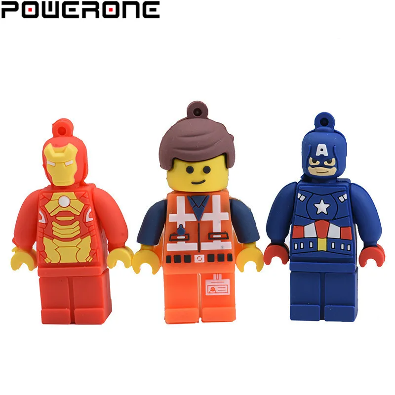 POWERONE продвижение лего супергерой usb флэш-накопитель 2 0 64 Гб карта памяти Флеш