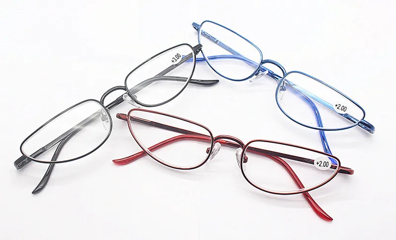 Кошачий глаз очки для чтения женщин и мужчин металлический Полный каркас