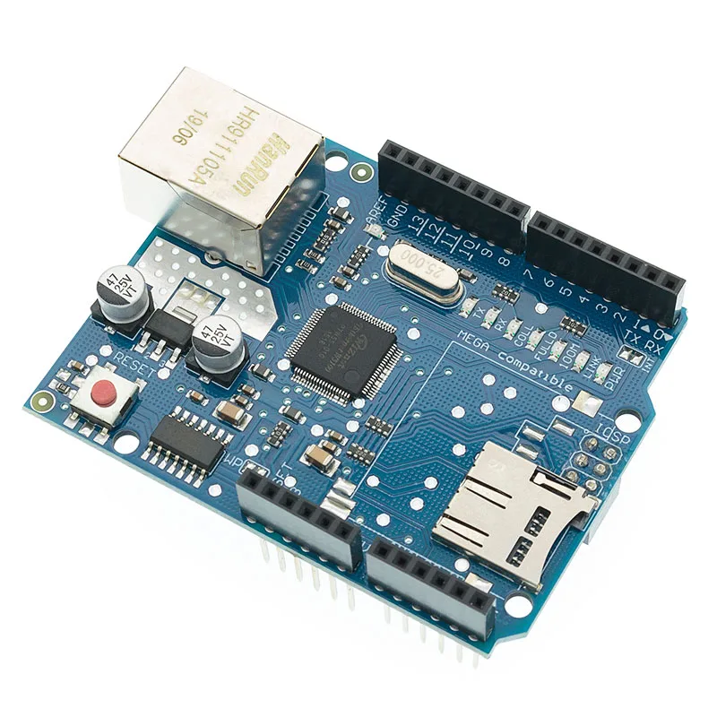 Плата разработки UNO Shield Ethernet W5100 Для Mega 2560 Arduino|Интегральные схемы| |
