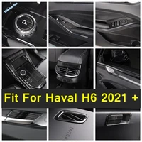 the copilot glove storage box buckle air condition ac vent outlet cover trim black brushed for haval h6 2021 2022 car supplies