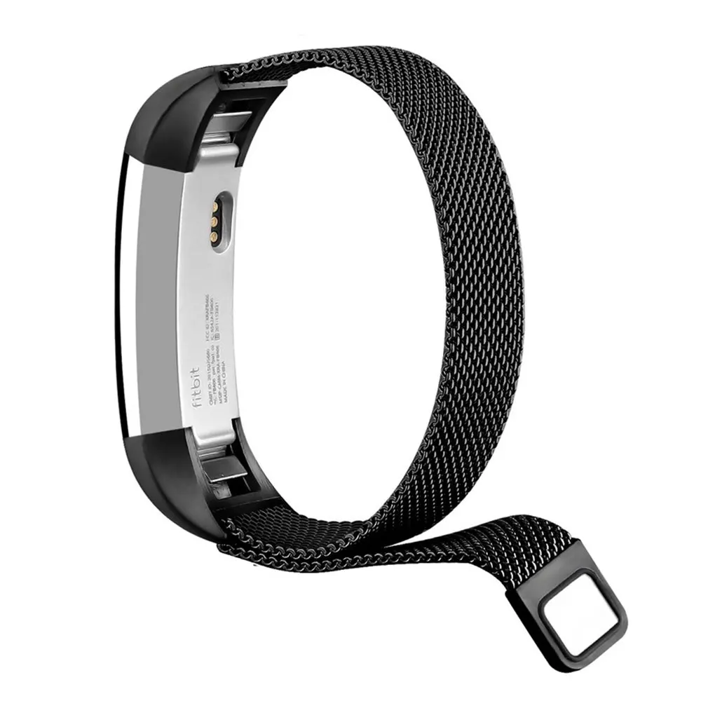 Одножильный провод из нержавеющей стали сетка с замком для Fitbit Alta HR магнитный