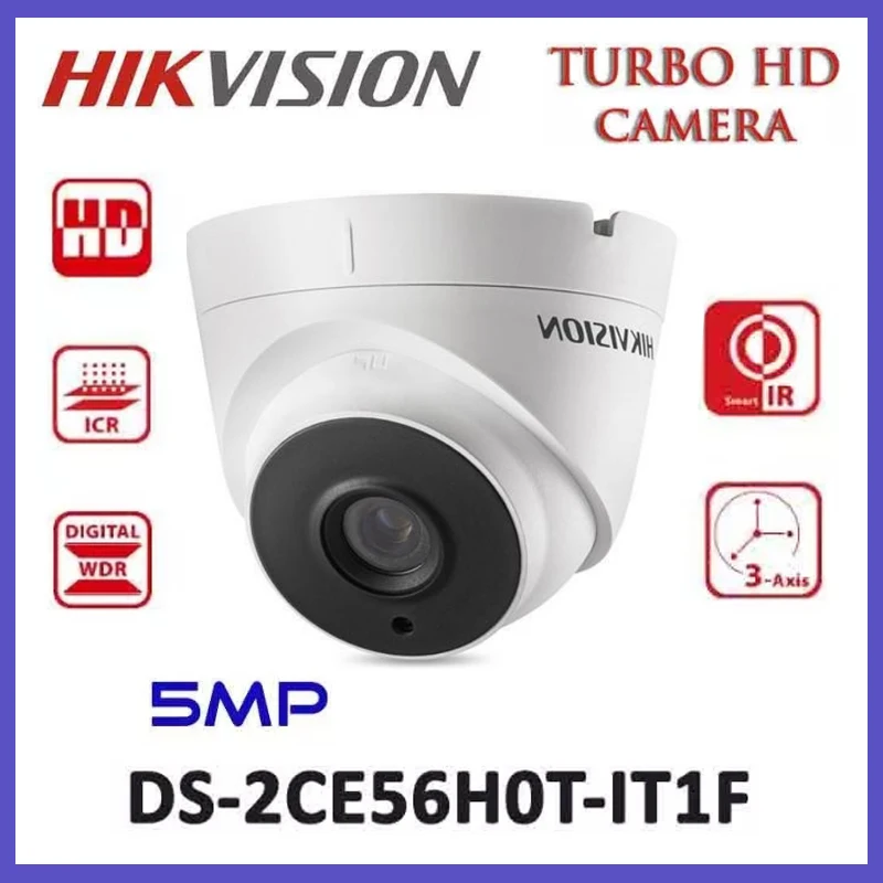 Купольная инфракрасная камера HIKVISION HD 5MP переключаемая 4 в 1 TVI/AHD/CVI/CVBS с
