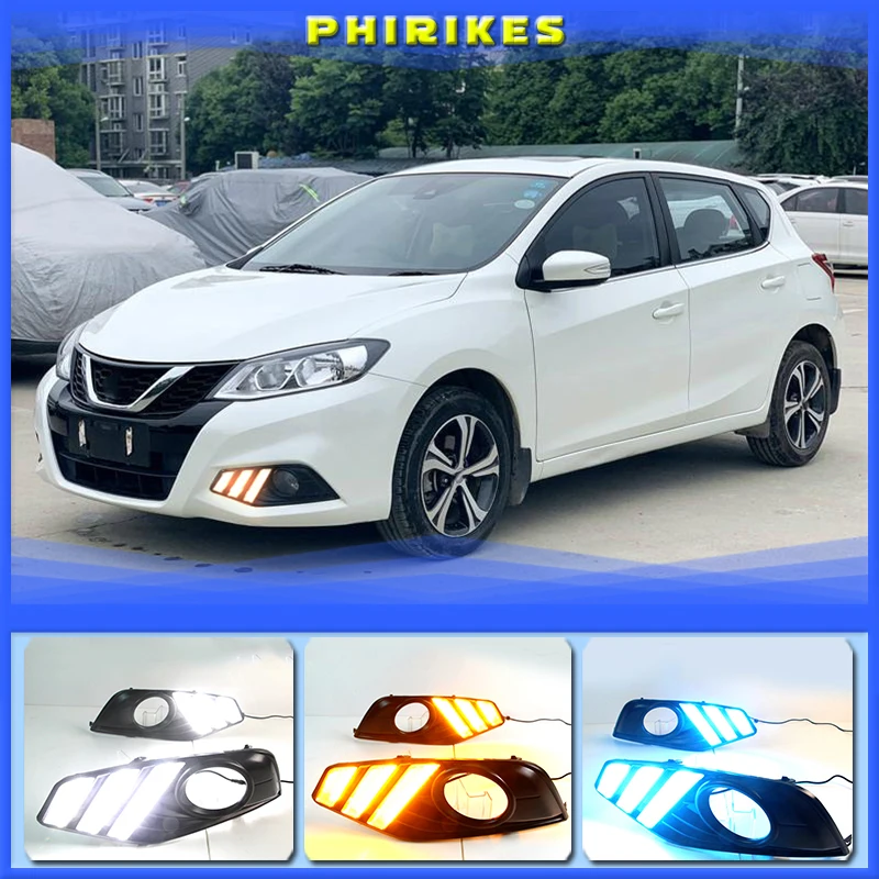 Дневные ходовые огсветильник для Nissan Tiida 2017-18
