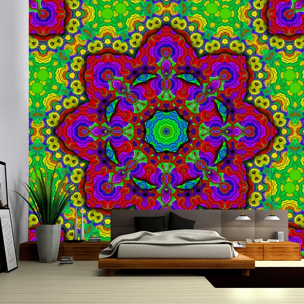 Mandala tapestry wall hanging Boho decorative wall cloth tapestry psychedelic Hippie Boho Tapestry Wall Tapestry