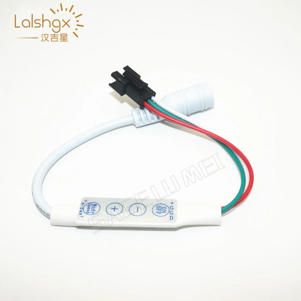 

DC5-24V Mini 4key controller 3pin JST with DC plug connect DC5V DC12V WS2811 ws2812b 6812 1903 Dream Color LED Strip