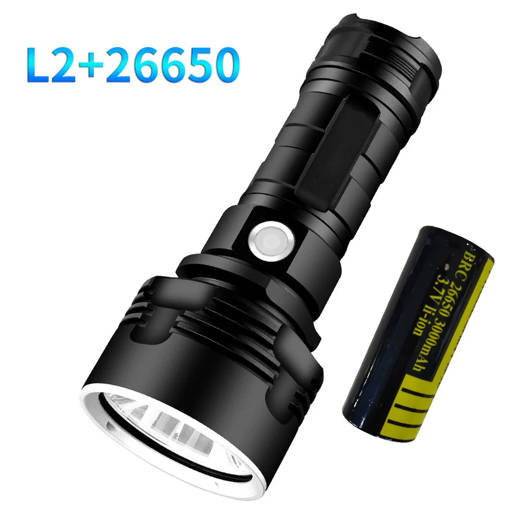 Супер мощный светодиодный фонарик Xhp50 масштабируемый тактический фонарь