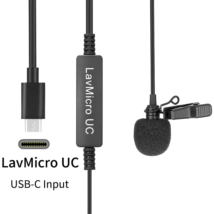 Saramonic LavMicro+ DC качество вещания петличный микрофон с контролем и входным управлением для компьютера тип-c IOS смартфон камера