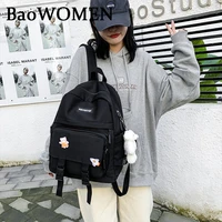 baowomen waterproof nylon backpack women 2020 shoulder bag anti theft travel bagpack small backbag school backpack teenage girls