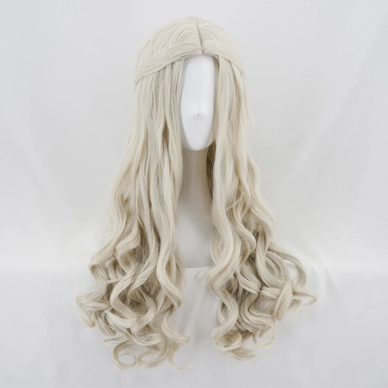Женский длинный волнистый парик Алиса в стране чудес костюм для косплея из