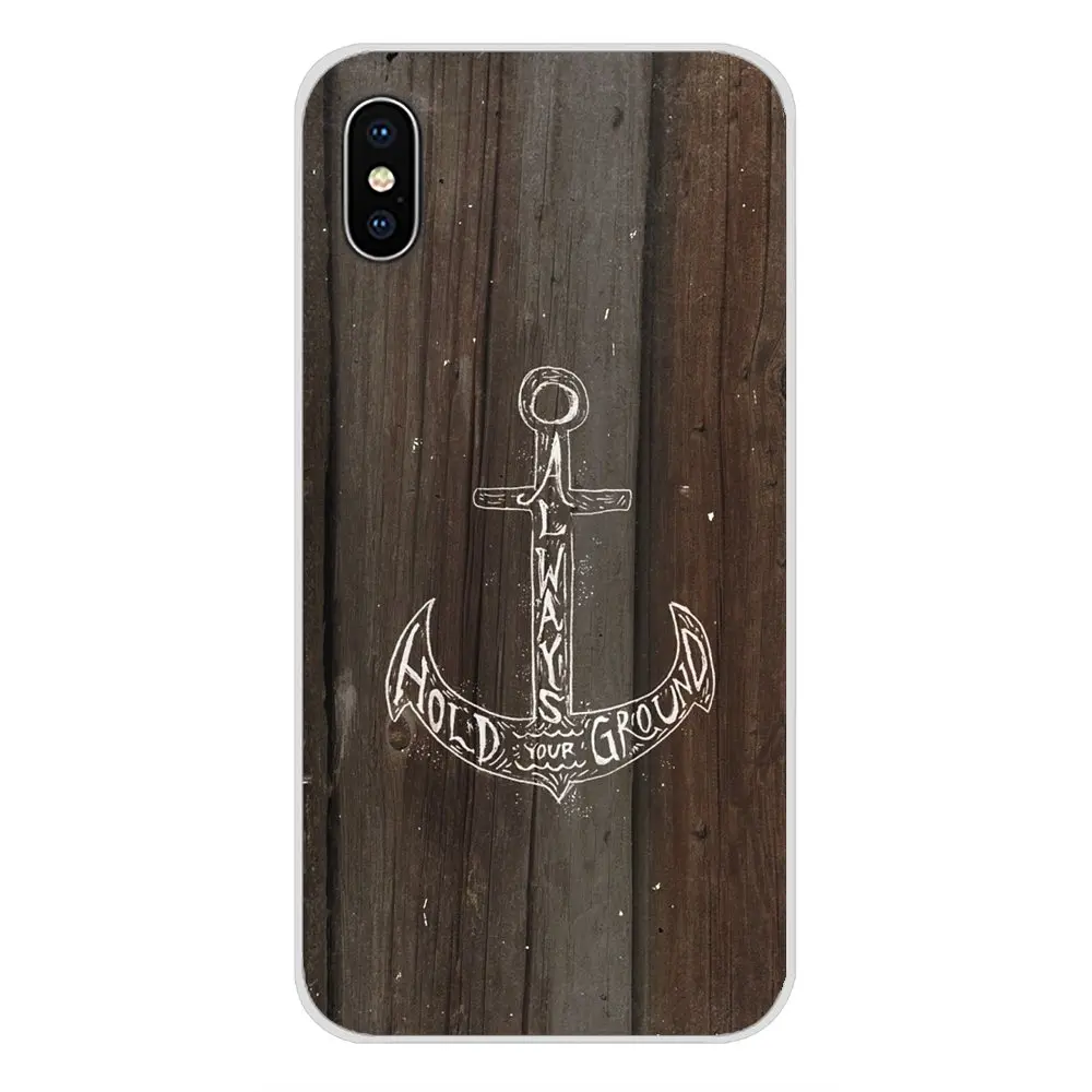 For Huawei Mate Honor 5X 6X 7 7A 7C 8 9 10 8C 8X 20 30 Lite Pro Gold Wood Grain Infinity Anchor Accessories Phone Cases Covers | Мобильные