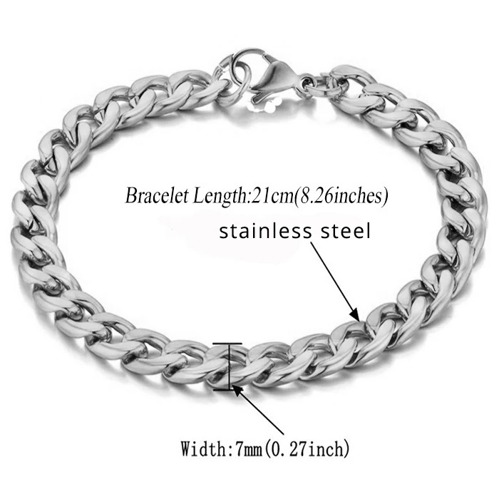 Steel Color 274 Мужская Золотая цепочка, мужской браслет, кубинские звенья, цепь из нержавеющей стали и звенья, браслеты для мужчин, новинка, ювелирное изделие золотого цвета - Окраска металла: Steel Color 274
