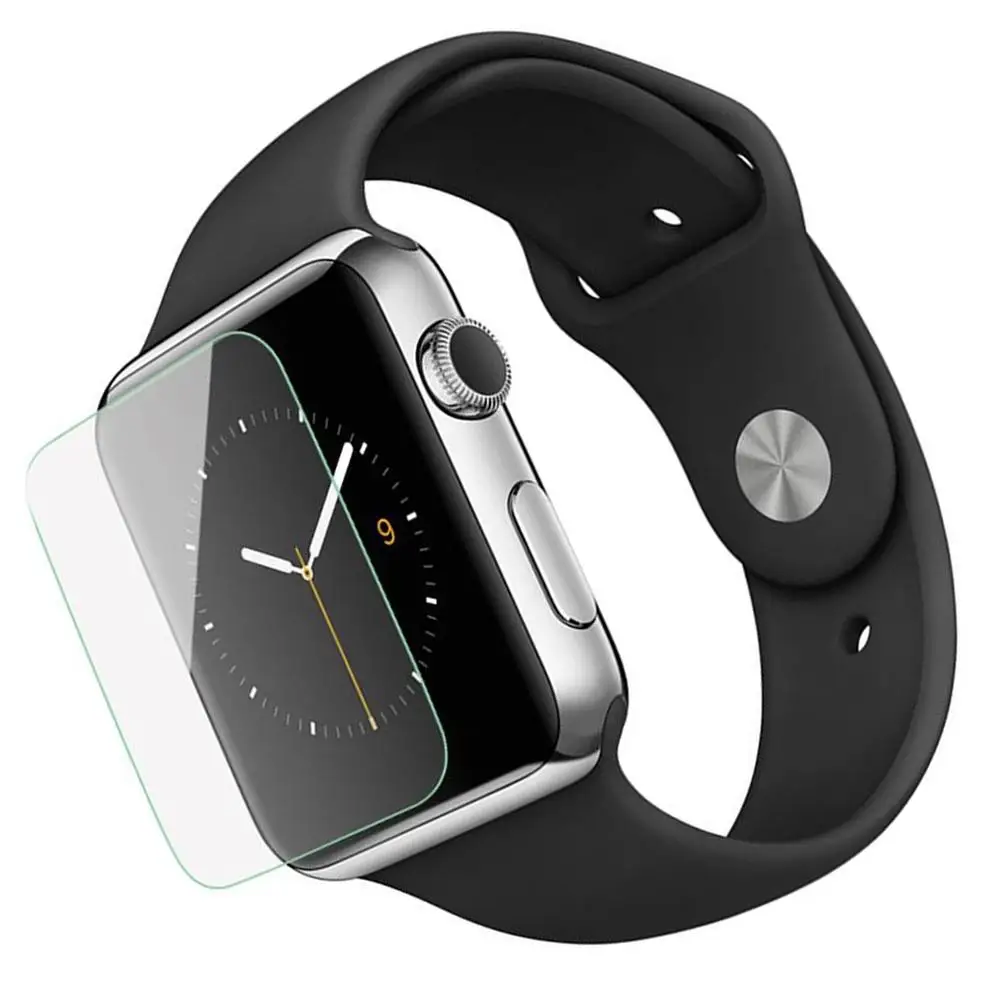 Премиум Закаленное стекло HD полноэкранная Защитная пленка для Apple Watch 1 2 3 серии 38