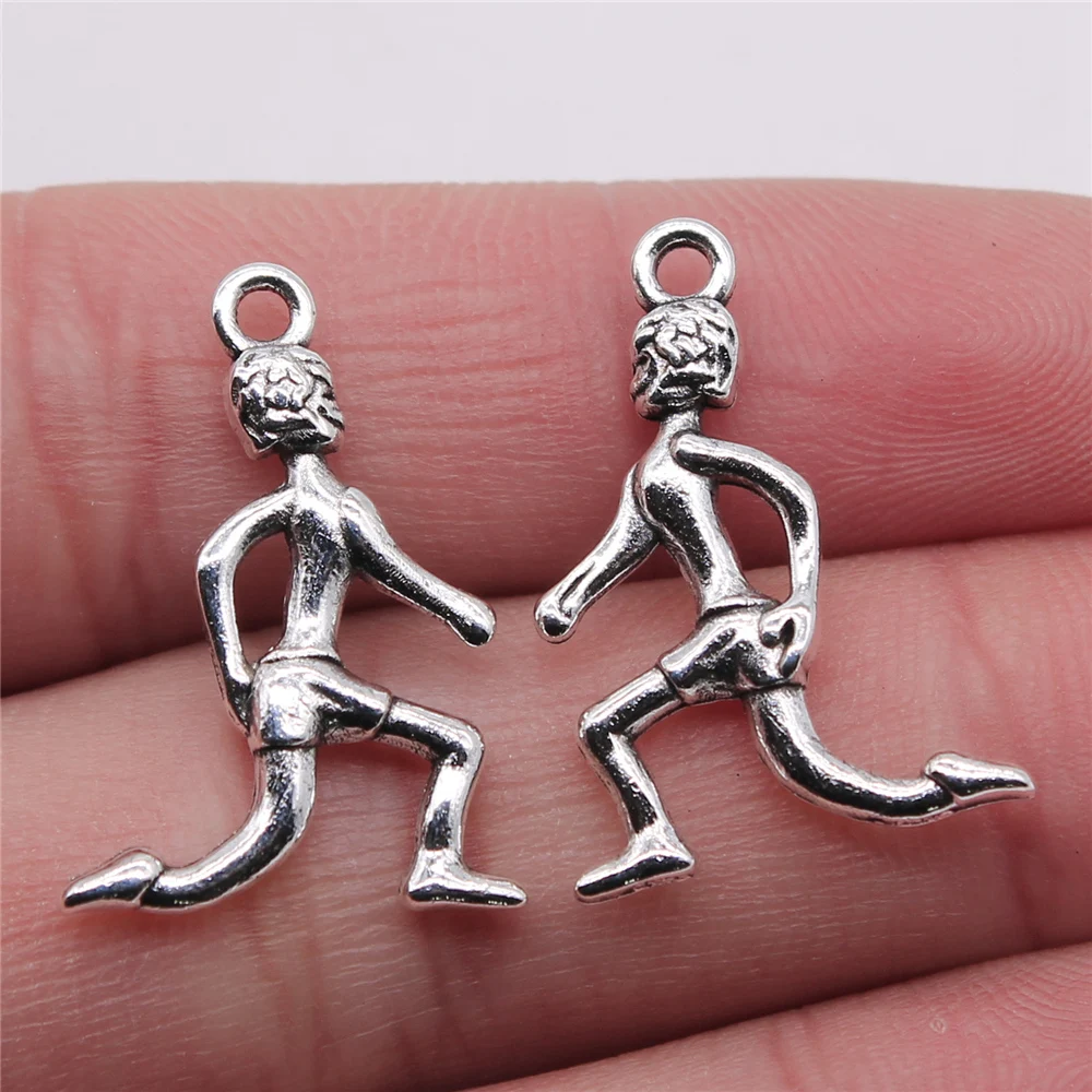 Подвески в античном стиле для изготовления ювелирных изделий «сделай сам» из цинкового сплава, 20 шт., 17 х25 мм