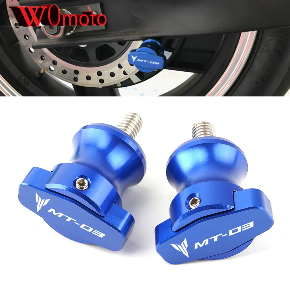 

M6 для YAMAHA MT-03 MT03 MT 03 Новинка для мотоцикла CNC рамки стенды винты слайдеры шпули слайдер 6 мм с логотипом «MT-03»