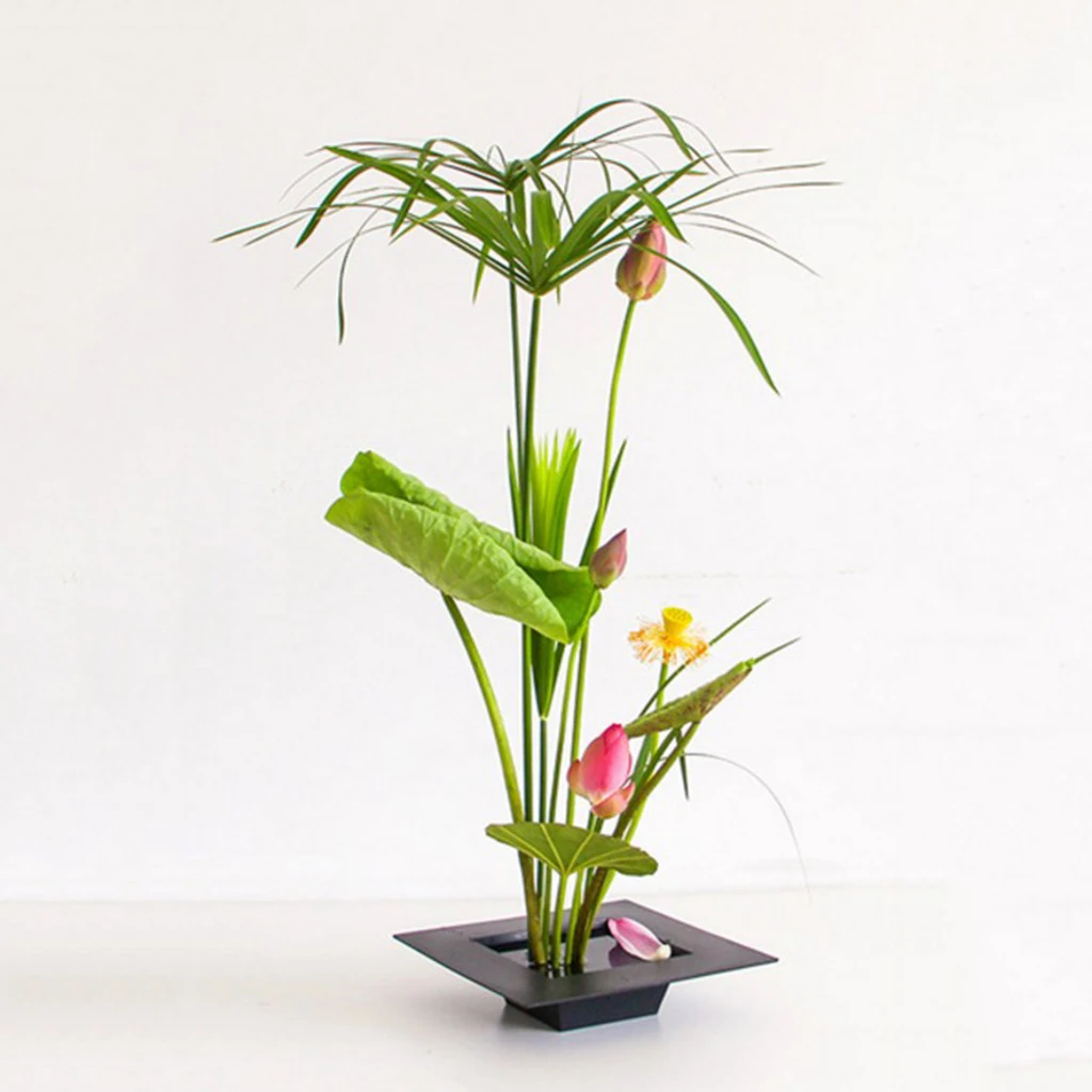 Ikebana лоток ваза Контейнер Организация цветов База держатель~ разных форм бонсай цветочный контейнер Ikebana лоток для горшков ваза