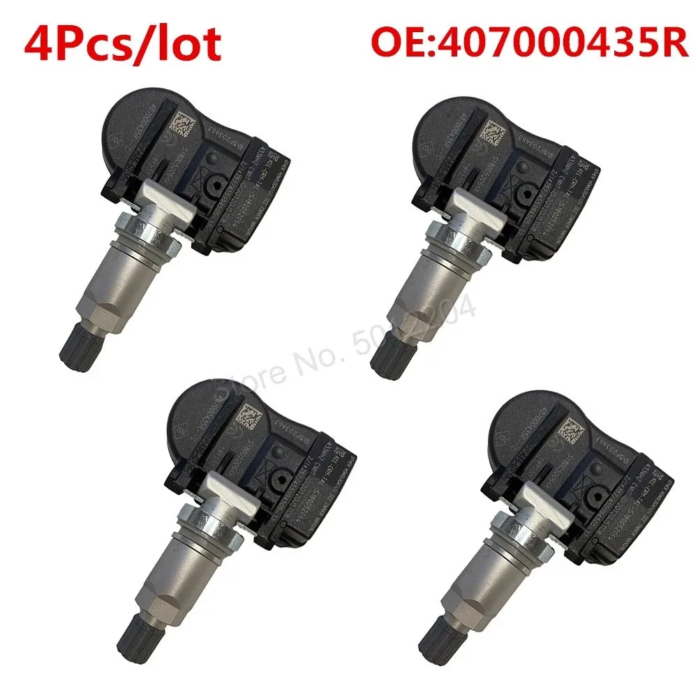Датчик давления в шинах 4 шт. 407000435R TPMS для Renault Megane Laguna Fluence Latitude 433 МГц 40700 0435R