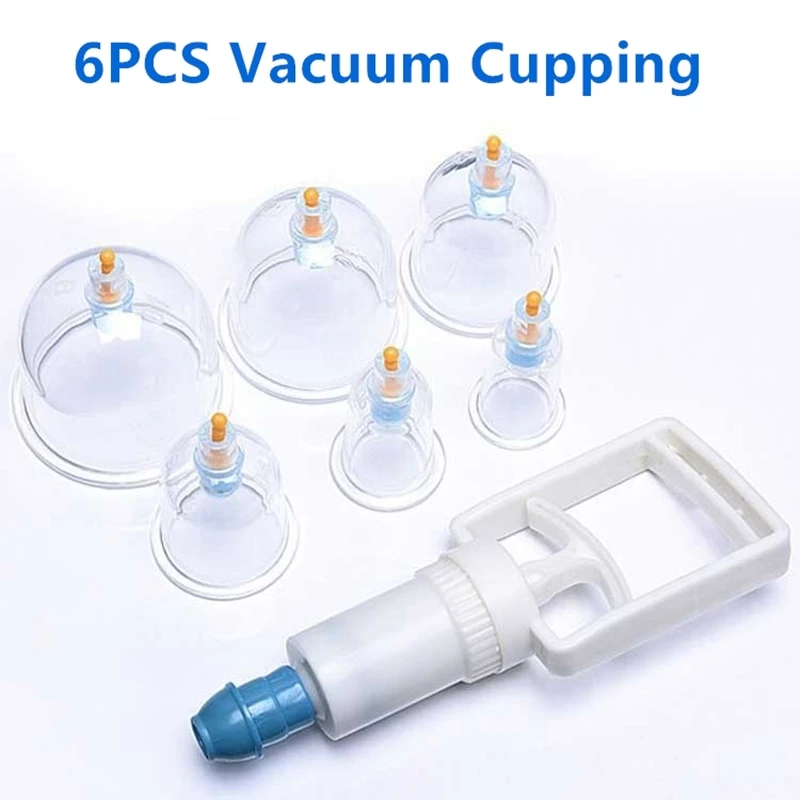 Вакуумные банки для массажа тела 6 банок присоска терапии подарок|Лечение с