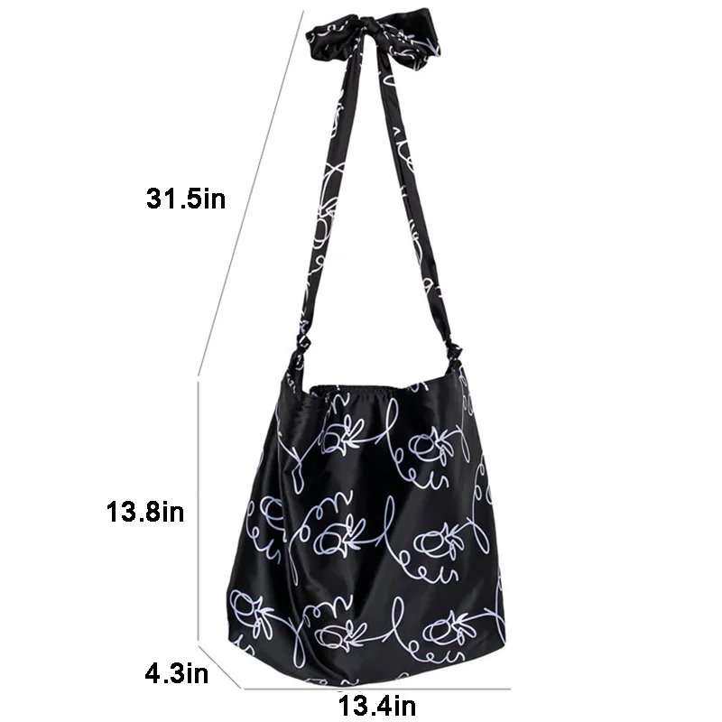 

Nylon Totes Purses and Handbags for Women 2021 Fashion Girls Female Shopper Casual New Personality Straps Printing Shoulder Bags