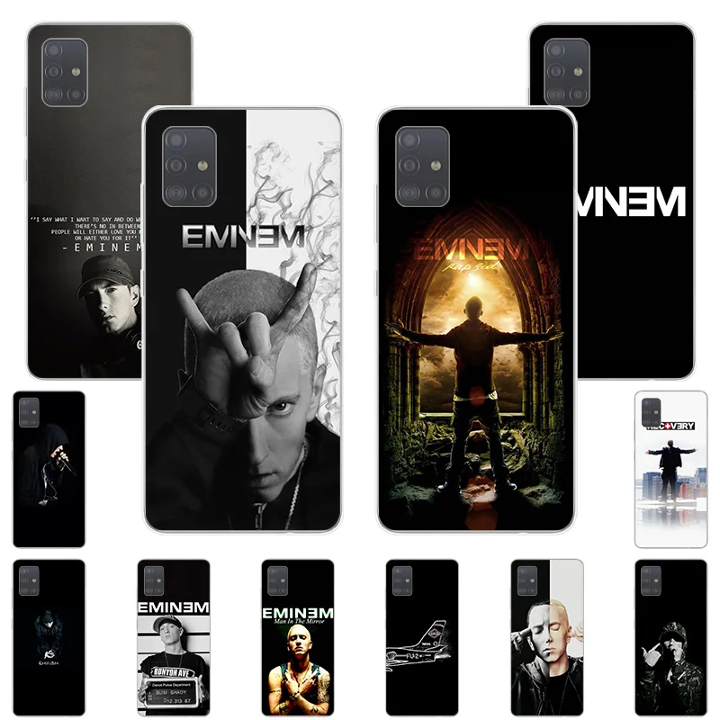 

Soft TPU Phone Case for Samsung Galaxy A42 A52 A72 A41 A11 A12 A32 A51 A50 A70 A71 A21S A22 A31 A40 A20 A10 Eminem RAP GOD Cover