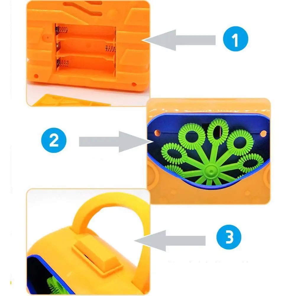 

2021 Bubble Machine Kids Durable Automatic Bubble Blower Soap Outdoor Toy Battery Bubble For Girl Toy Outdoor Powered Boy M I0A4