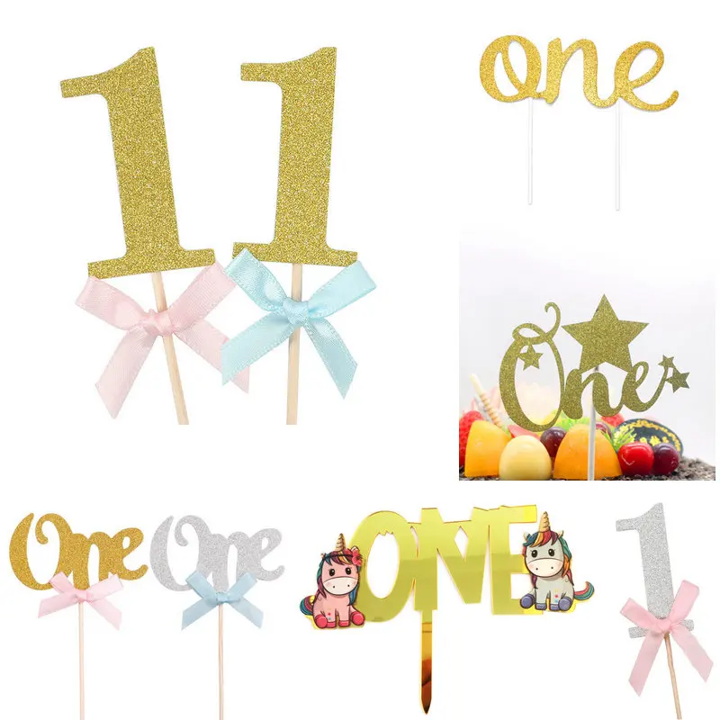 1 шт. одна Корона Звезда Снежинка звезда Торт Топпер на день рождения Золотой