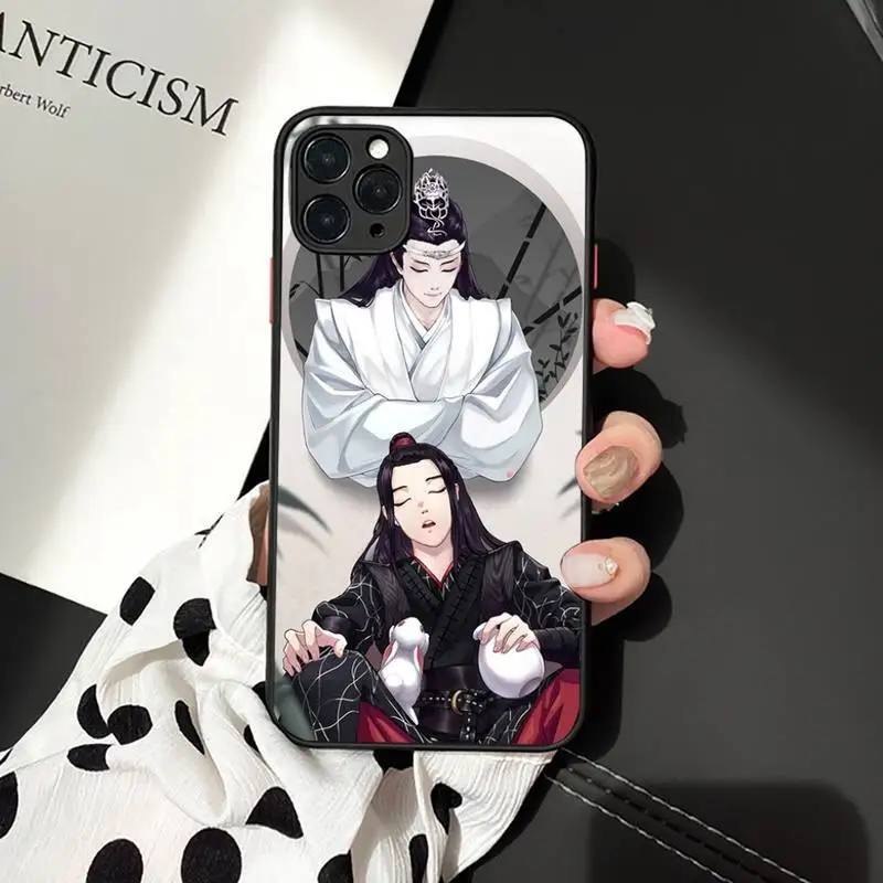 

mo dao zu shi anime manga Phone Case matte transparent For iphone 7 8 11 12 plus mini x xs xr pro max luxury shell cover